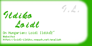 ildiko loidl business card